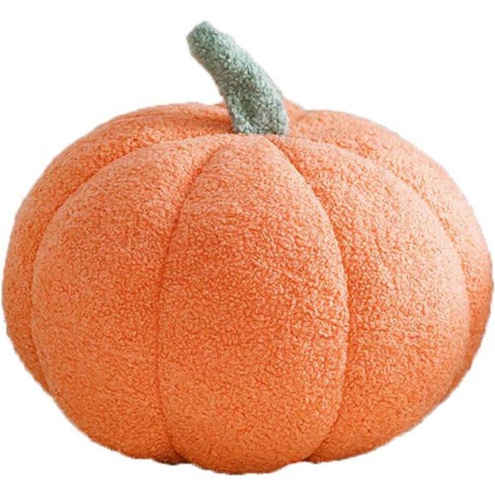 3D Pumpkin Throw Pillow, Fluffy Plush Pumpkin Stuffed‎ Animal, Perfect for Home